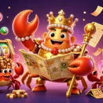 Engage in thrilling gameplay at slot spaceman with a vibrant casino-themed 3D illustration.
